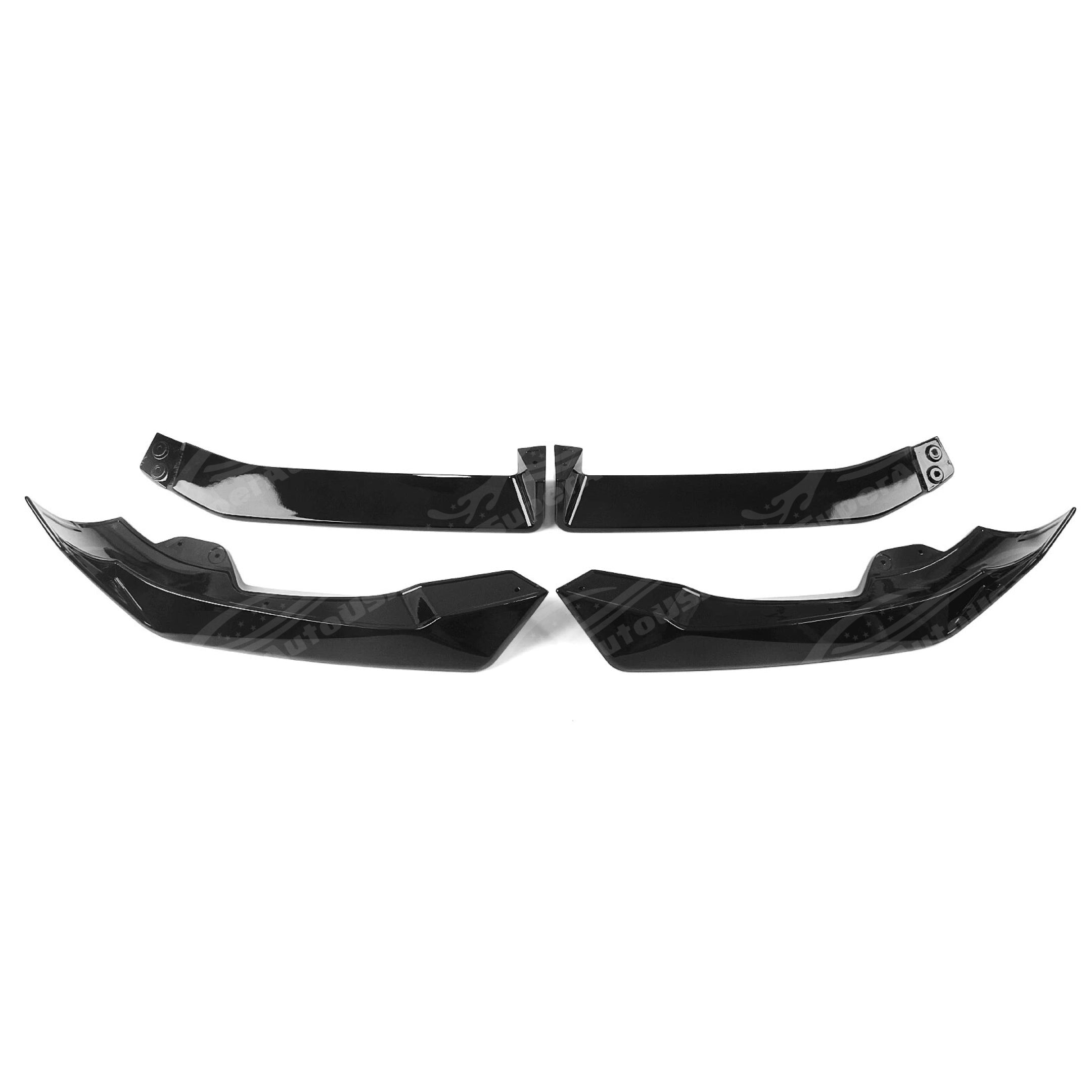 For 2024-25 BMW X6 G06 LCI M Package Gloss Black MP Style Front Lip-12
