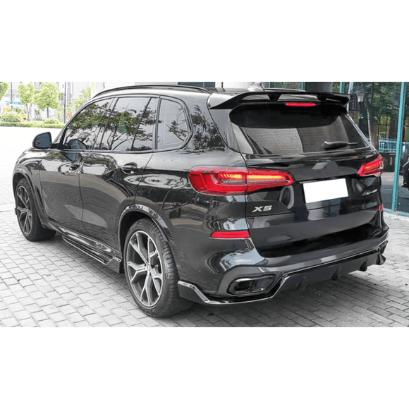 Body Side Skirts Lip Splitter ABS Glossy Black Fits BMW G05 X5 M Sport 2019-2024