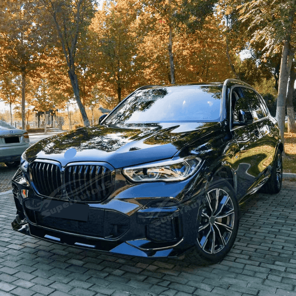 Fits 2019-2023 BMW G05 X5 M Sport Gloss Black Front Bumper Lip Spoiler