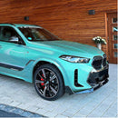 For 2024-25 BMW X6 G06 LCI M Package Gloss Black MP Style Front Lip-9