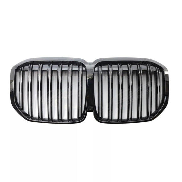 Rejilla frontal decorativa tipo riñón, estilo deportivo M, color negro brillante, compatible con BMW X7 SUV 2019-2022