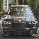 Rejilla frontal decorativa tipo riñón, estilo deportivo M, color negro brillante, compatible con BMW X7 SUV 2019-2022-5