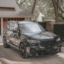 Rejilla frontal decorativa tipo riñón, estilo deportivo M, color negro brillante, compatible con BMW X7 SUV 2019-2022-9