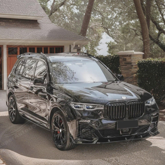 Rejilla frontal decorativa tipo riñón, estilo deportivo M, color negro brillante, compatible con BMW X7 SUV 2019-2022
