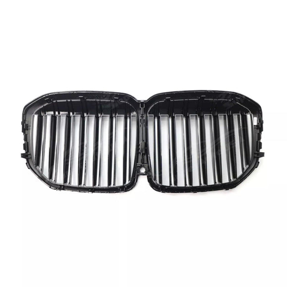Rejilla frontal decorativa tipo riñón, estilo deportivo M, color negro brillante, compatible con BMW X7 SUV 2019-2022