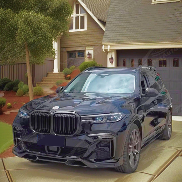 Rejilla frontal decorativa tipo riñón, estilo deportivo M, color negro brillante, compatible con BMW X7 SUV 2019-2022
