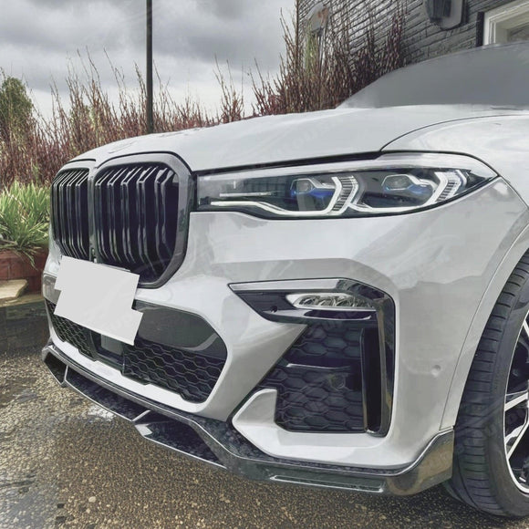 Rejilla frontal decorativa tipo riñón, estilo deportivo M, color negro brillante, compatible con BMW X7 SUV 2019-2022