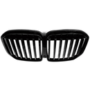 Rejilla ornamental superior delantera negra brillante LCI para BMW X7 SUV 2023-2025-10