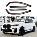Fits 2019-2025 BMW X7 In-Channel Window Visors Rain Guards Shade Deflectors-1