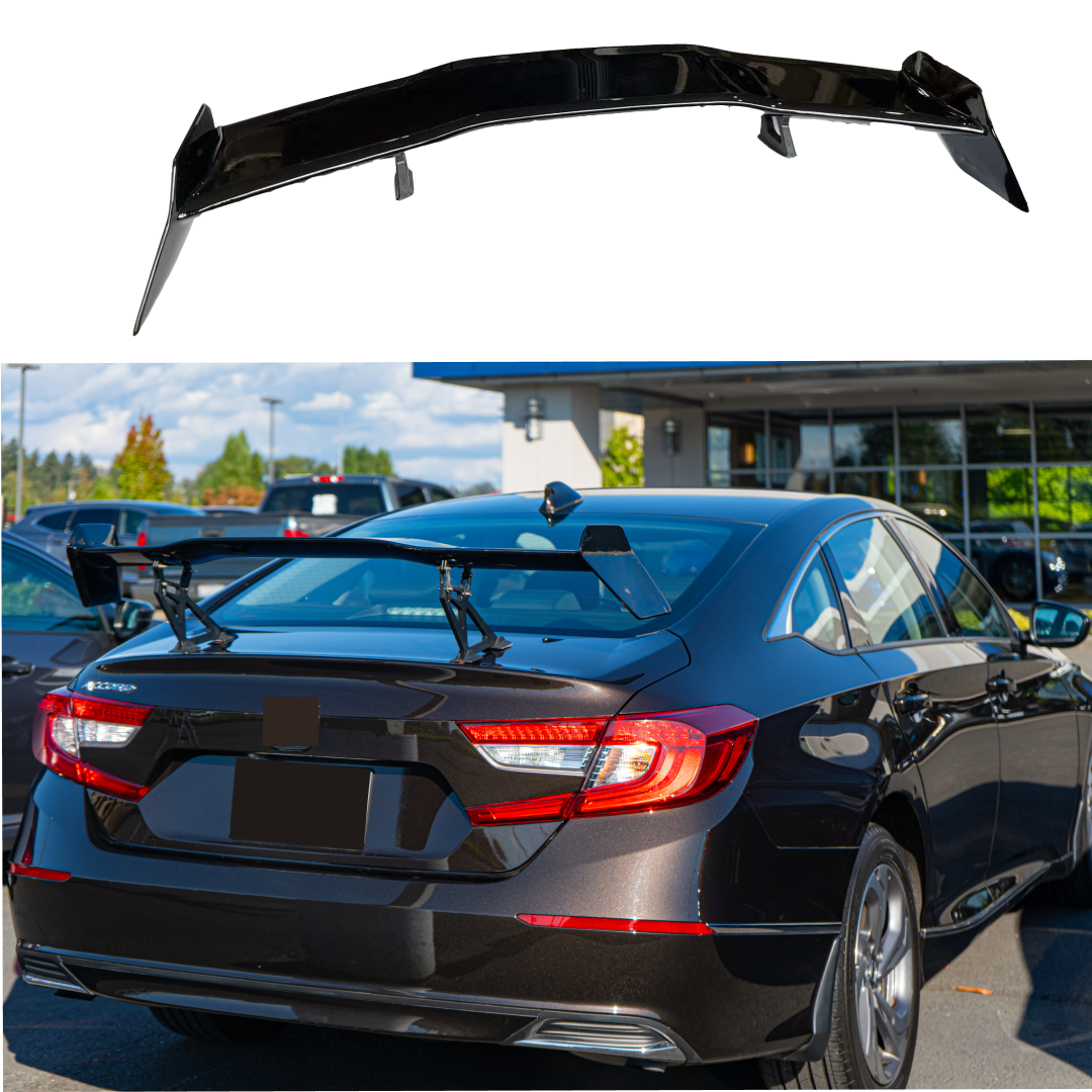 For 2006-2023 Honda Accord JDM GT Style Glossy Black Rear Trunk Spoiler Wing