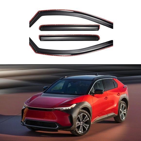 Fit 2023-NOW bZ4X In-Channel Vent Window Visors Rain Sun Wind Guards Shade Deflectors