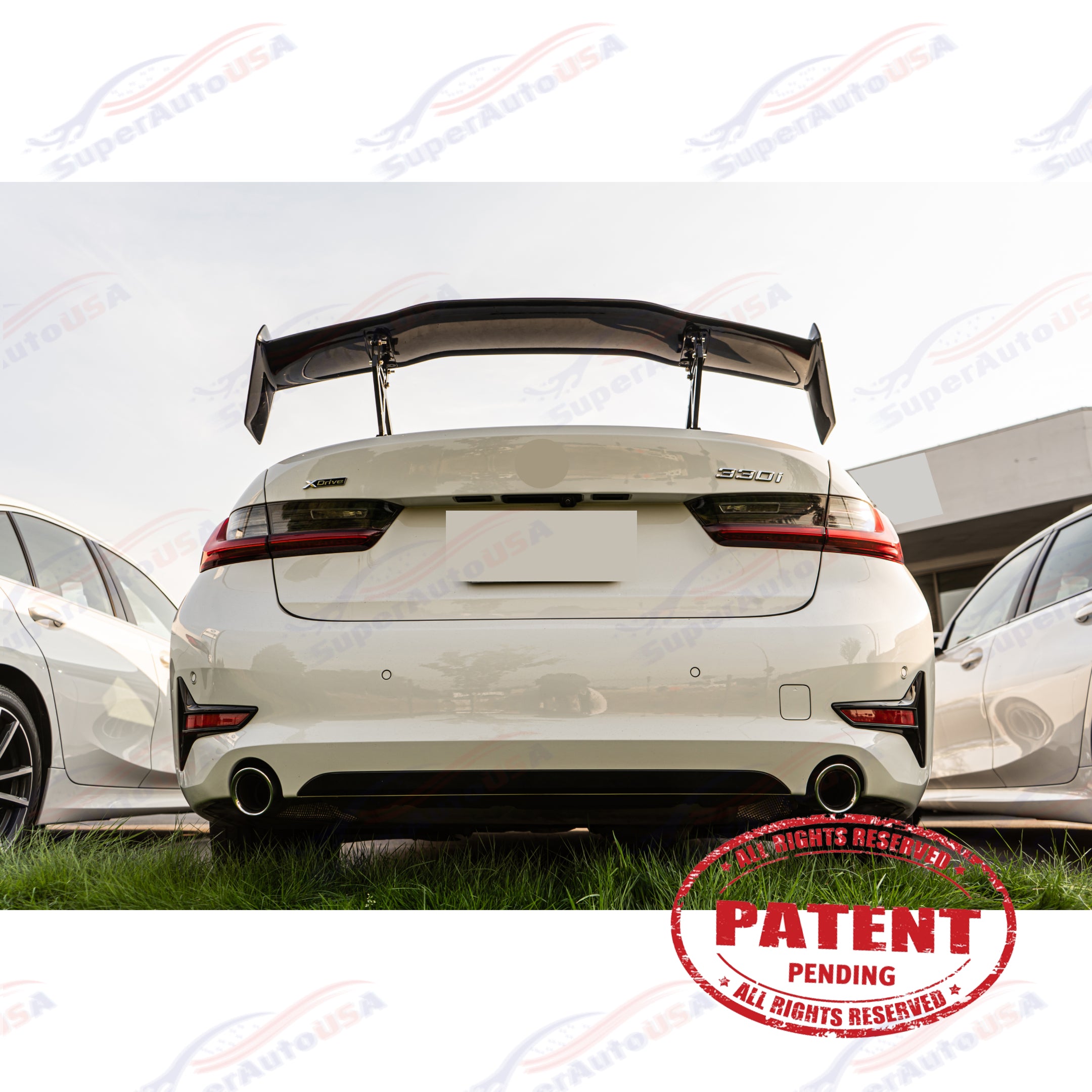 For 2006-23 BMW 3 Series CS GTS M Style Glossy Black Rear Trunk Spoiler Wing