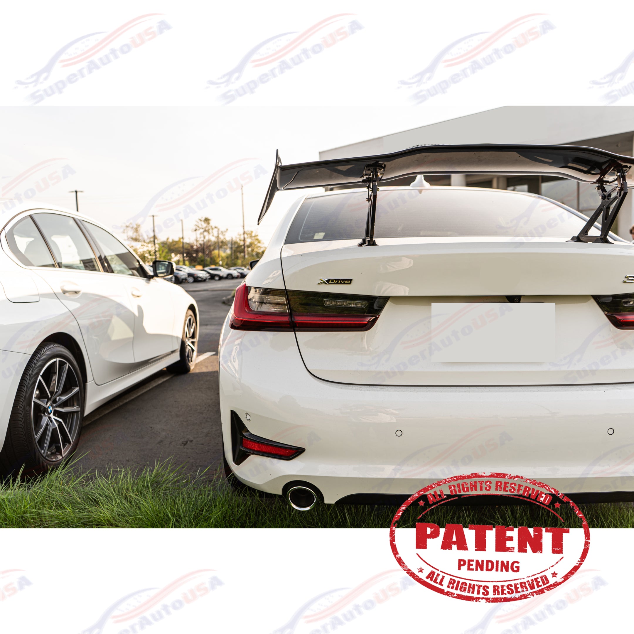 For 2006-23 BMW 3 Series CS GTS M Style Glossy Black Rear Trunk Spoiler Wing-4