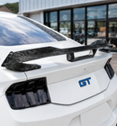 Fit 2024-2027 Ford Mustang Dark Horse Style Real Carbon Fiber Rear Trunk Spoiler Wing w/ Gurney Flap-14