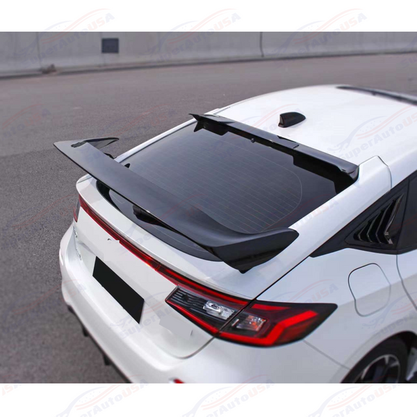 Fits Honda Civic 2022-Up Hatchback Unpainted Type R Style Rear Spoiler Wing