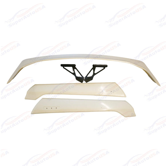 Rear Spoiler & Wings - Type R Style Unpainted | Fits Honda Civic (2022-2024)