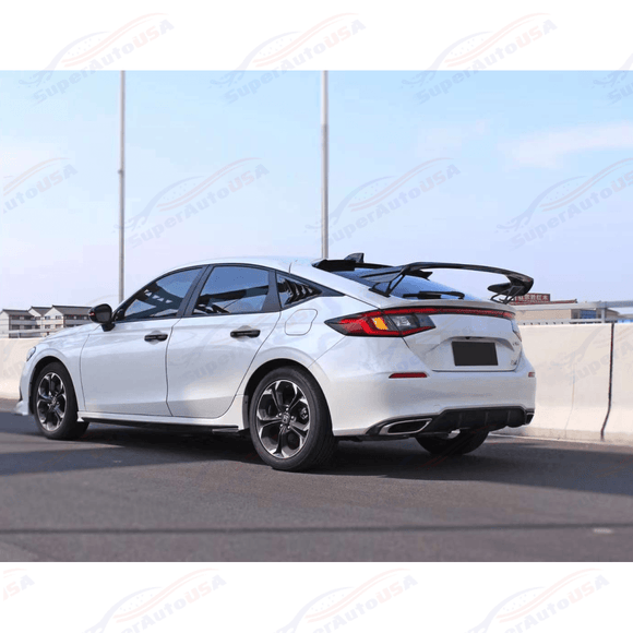 Fits Honda Civic 2022-Up Hatchback Gloss Black Type R Style Rear Spoiler Wing