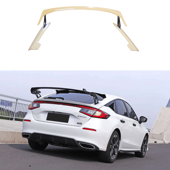 Rear Spoiler & Wings - Type R Style Unpainted | Fits Honda Civic (2022-2024)