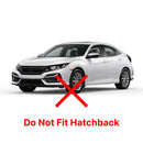 Fit 2016-2021 Honda Civic Sedan In-Channel Vent Window Visors Rain Sun Wind Guards Shade Deflectors-4