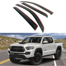 Fit 2016-2023 Toyota Tacoma In-Channel Vent Window Visors Rain Sun Wind Guards Shade Deflectors-1