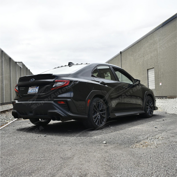 Fits 2021-2025 Subaru WRX VB Adjustable Aluminum Side Body Skirt Splitter Under Spoiler Rocker Panel Bottom Extension Lip