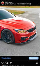 Se adapta a los modelos BMW M3 F80 M4 F83 F82 2015-2020. Alerones laterales delanteros en negro brillante -2