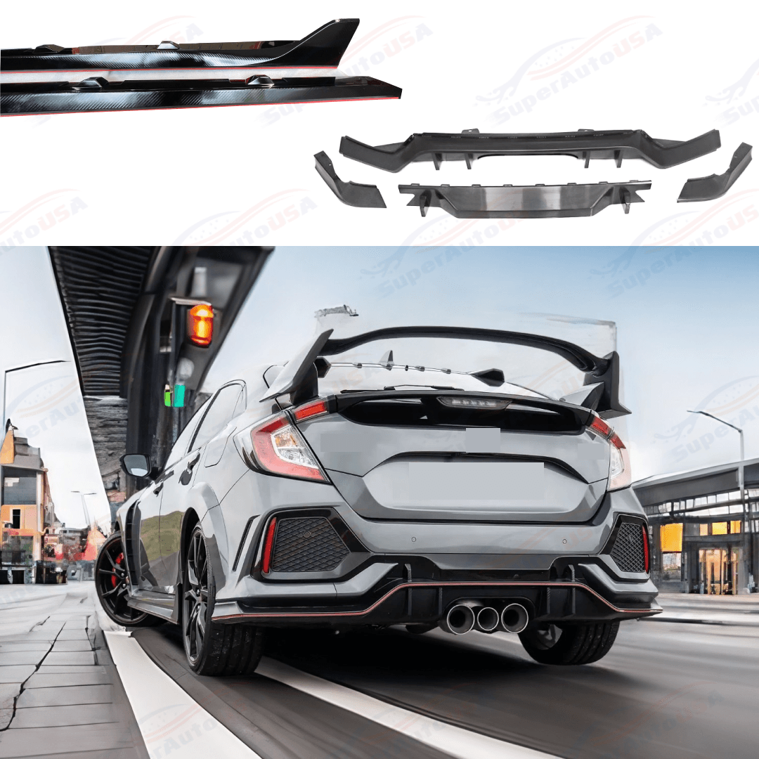 For 17-21 Honda Civic Type R Full Body Kit Set | SuperAutoUSA