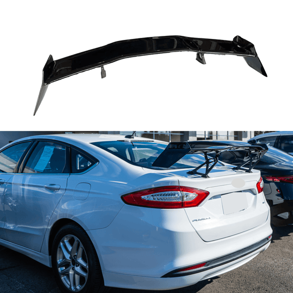 For 2006-2020 Ford Fusion Race GT Style Glossy Black Rear Trunk Spoile ...