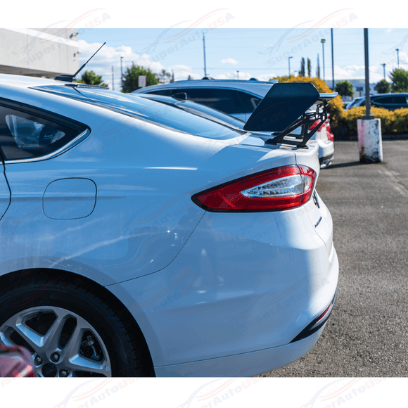 For 2006-2020 Ford Fusion Race GT Style Glossy Black Rear Trunk Spoiler Wing