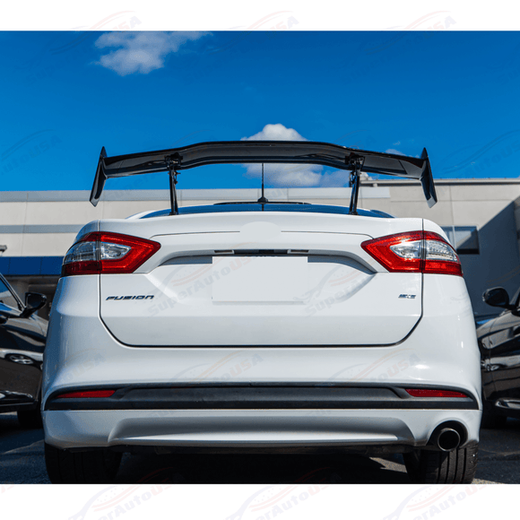 For 2006-2020 Ford Fusion Race GT Style Glossy Black Rear Trunk Spoiler Wing