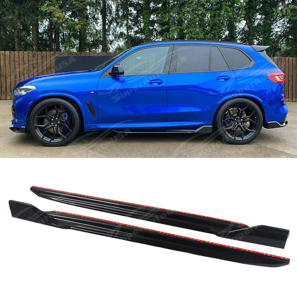For 2024-2025 BMW G05 X5 LCI Front Lip Rear Diffuser Side Skirts Gloss Black Body Kit
