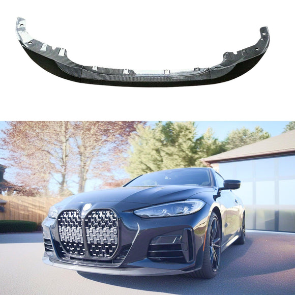 G22 430i MP Style Carbon Fiber Print Front Lip Spoiler