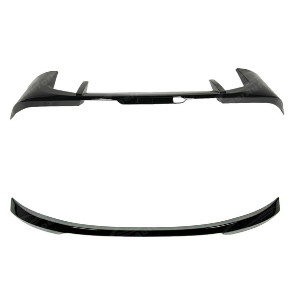 2025 BMW iX Body Kit Set with Rear Tailgate Mid Spoiler Wing & Rear Lid Roof Window Visor Spoiler