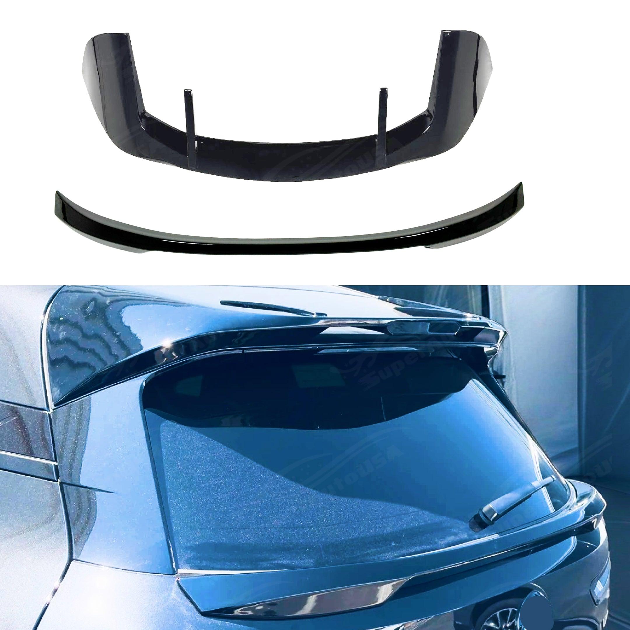 BMW iX 2022 Gloss Black 4-In-1 Aero Body Kit with Lower Front Air Dam Chin Splitter Kit and Rear Mid Spoiler Wing