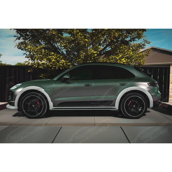 Fits 2019-2021 Porsche Macan Wide Body Primer Black Unpainted Fender Flares