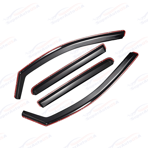 For 2019-Up Volvo S60 In-Channel Vent Window Visor Rain Wind Guard Deflectors