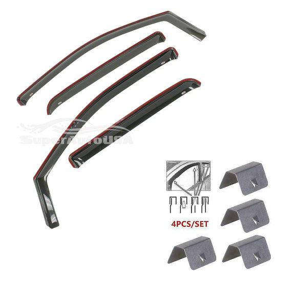 Fits 2019-2025 BMW X7 In-Channel Window Visors Rain Guards Shade Deflectors