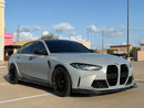 2021+ BMW G80 M3 + G82 M4 - V Style Carbon Fiber Front Lip Splitter-3