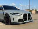 2021+ BMW G80 M3 + G82 M4 - V Style Carbon Fiber Front Lip Splitter-4
