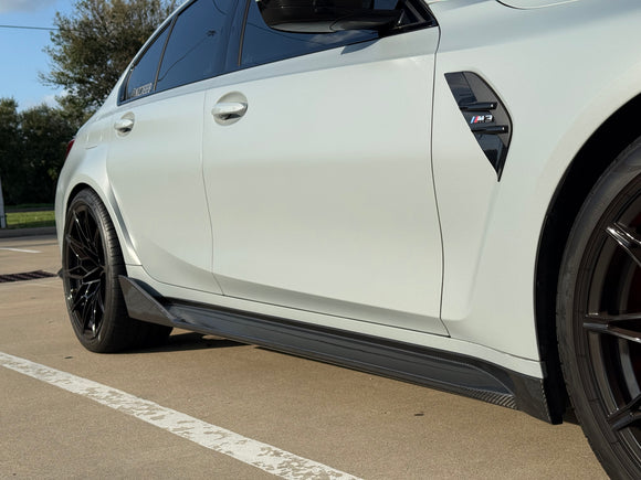 2021+ BMW M3 G80 - MP Style Carbon Fiber Side Skirt Replacements