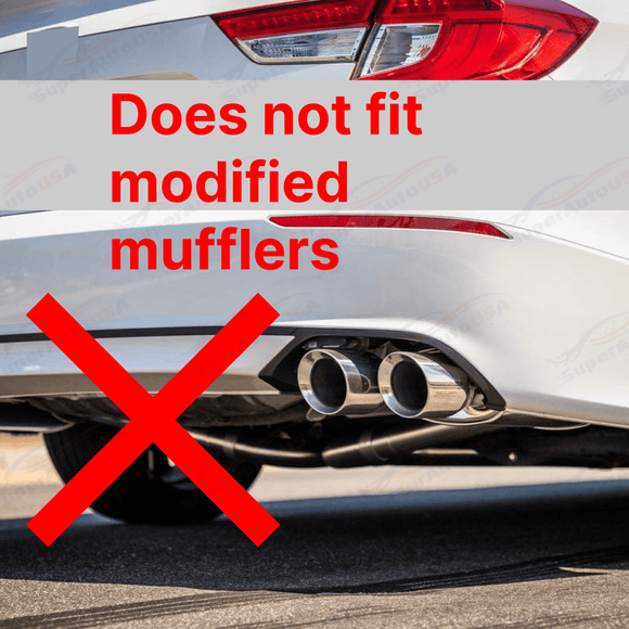 Fit 2018-2023 Honda Accord Sport Rear Diffuser Spoiler w/ LED Brake Light (Carbon Fiber Print)