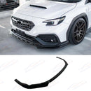 For 2022-2025 Subaru WRX Gloss Black STI Style Front Splitter Spoiler Lip-3