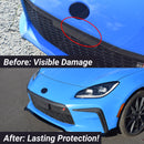 Fits 2022-2025 Toyota GR86 Matt Black PU Front Bumper Garnish w/ Plate Tag 3pcs-5