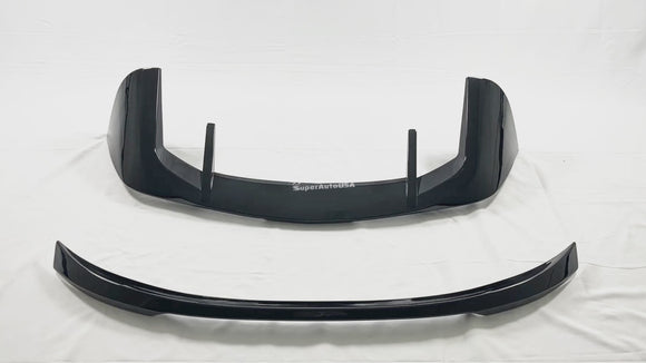 2023 BMW iX Rear Mid Wing Trunk Spoiler & Roof Spoiler Body Kit Set