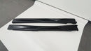 Video of Mitsubishi Lancer Evolution 2001 2002 2003 2004 2005 2006 2007 EVO 7 8 9  equipped with PU Primer black side skirts, highlighting the side Bottom Extension Lip for an aggressive aesthetic