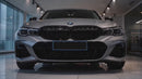 Para BMW X5 G05 LCI M Sport Professional Style 2024-25, rejilla frontal ornamental Shadow Line en negro brillante -2