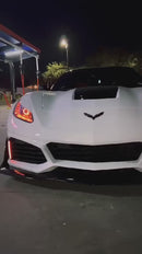 Fits Corvette C7 ZR1 Style Front Bumper Side Skirts Rear Spoiler Full Body Kit-4