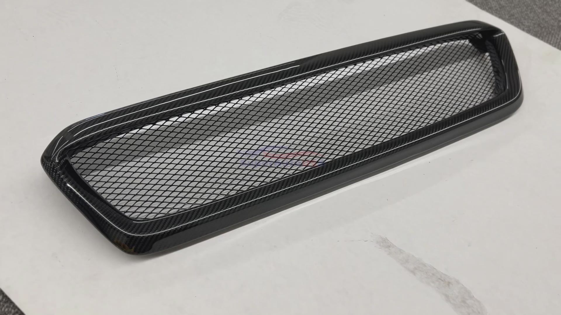 Fits 2015-2017 Subaru WRX STI Real Carbon Fiber Front Grill Sport Style Grille-3