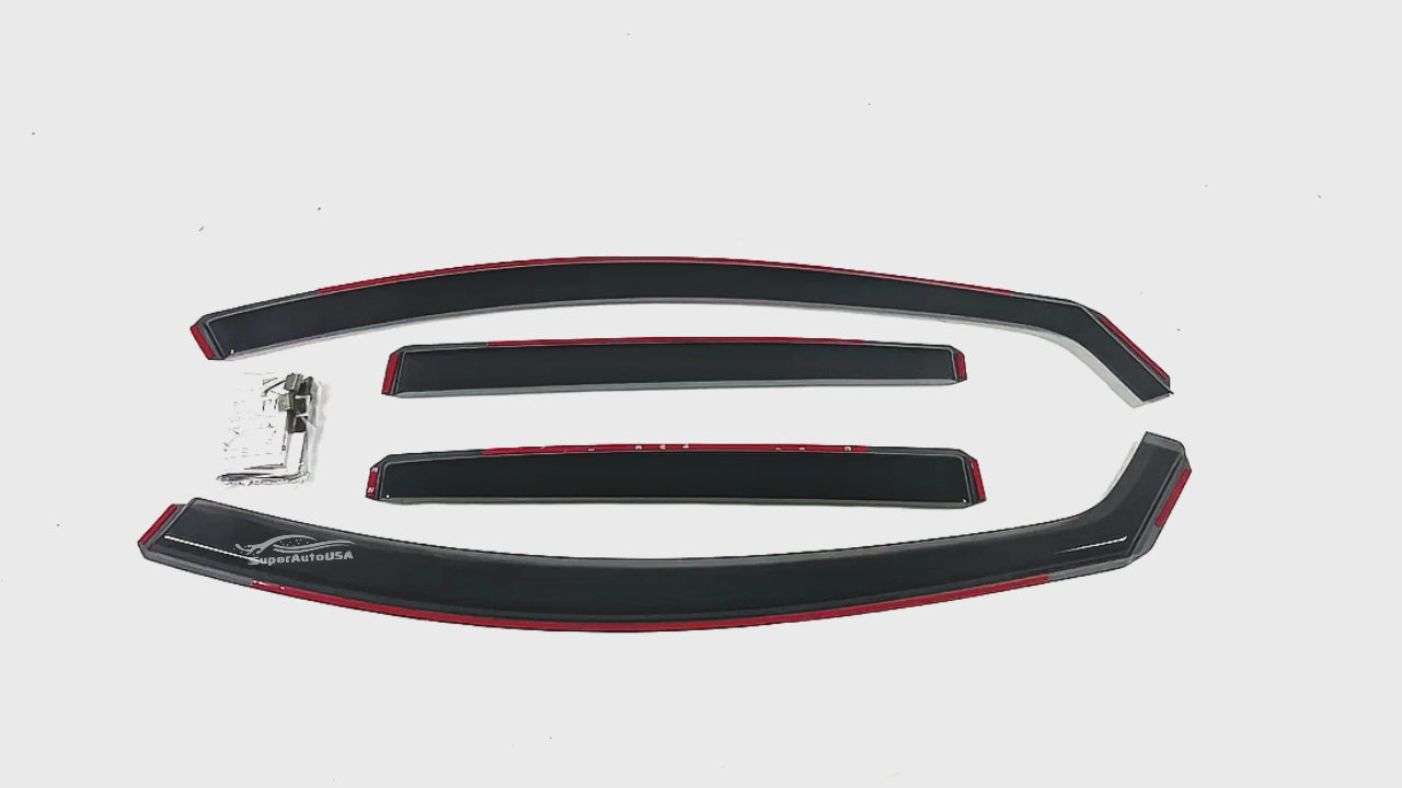 For BMW X6 2020-2025 In-Channel Vent Window Visors Rain Sun Shade
