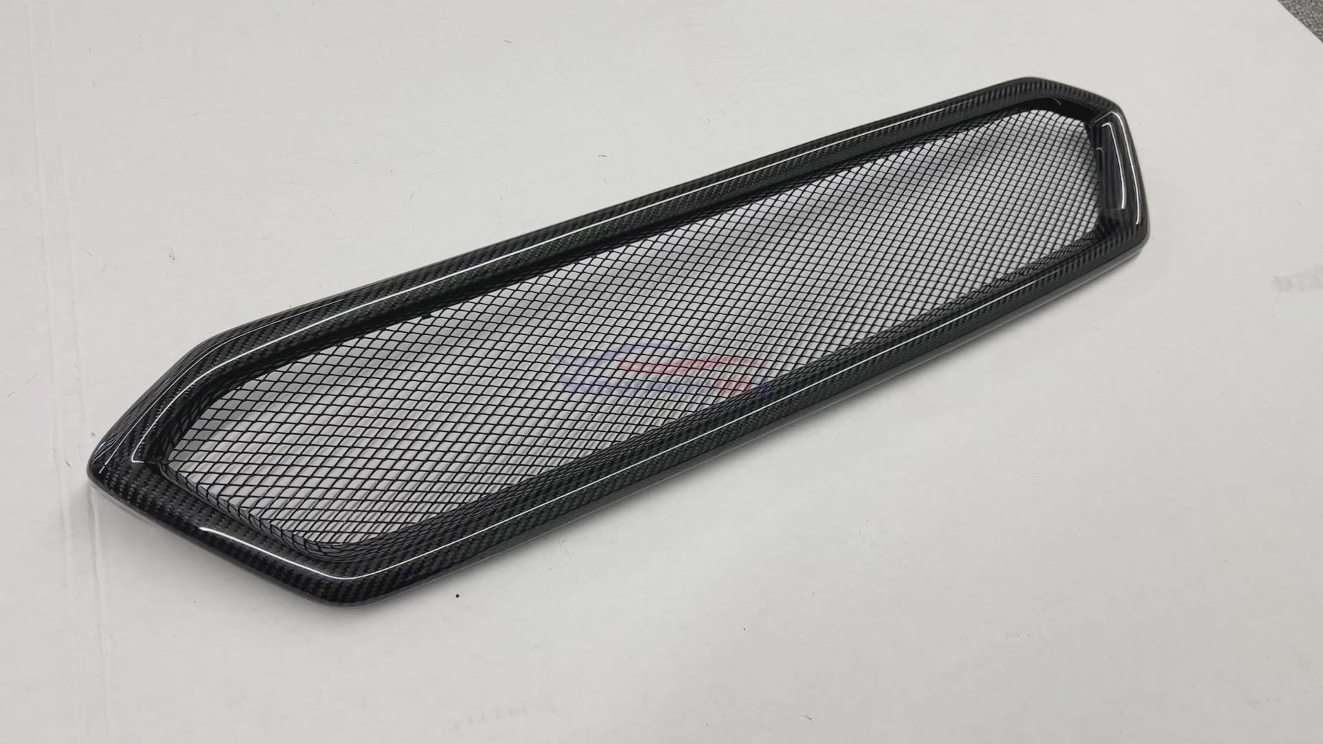 Fits 2018-2021 Subaru WRX STI Real Carbon Fiber Front Grill Sport Style Grille-3